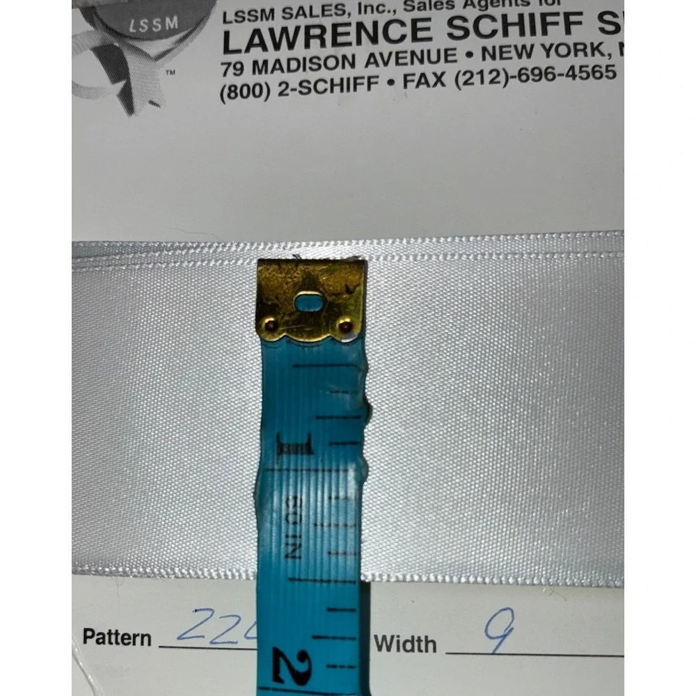 Lawrence Schiff Silk Mills Ribbon White 1.5